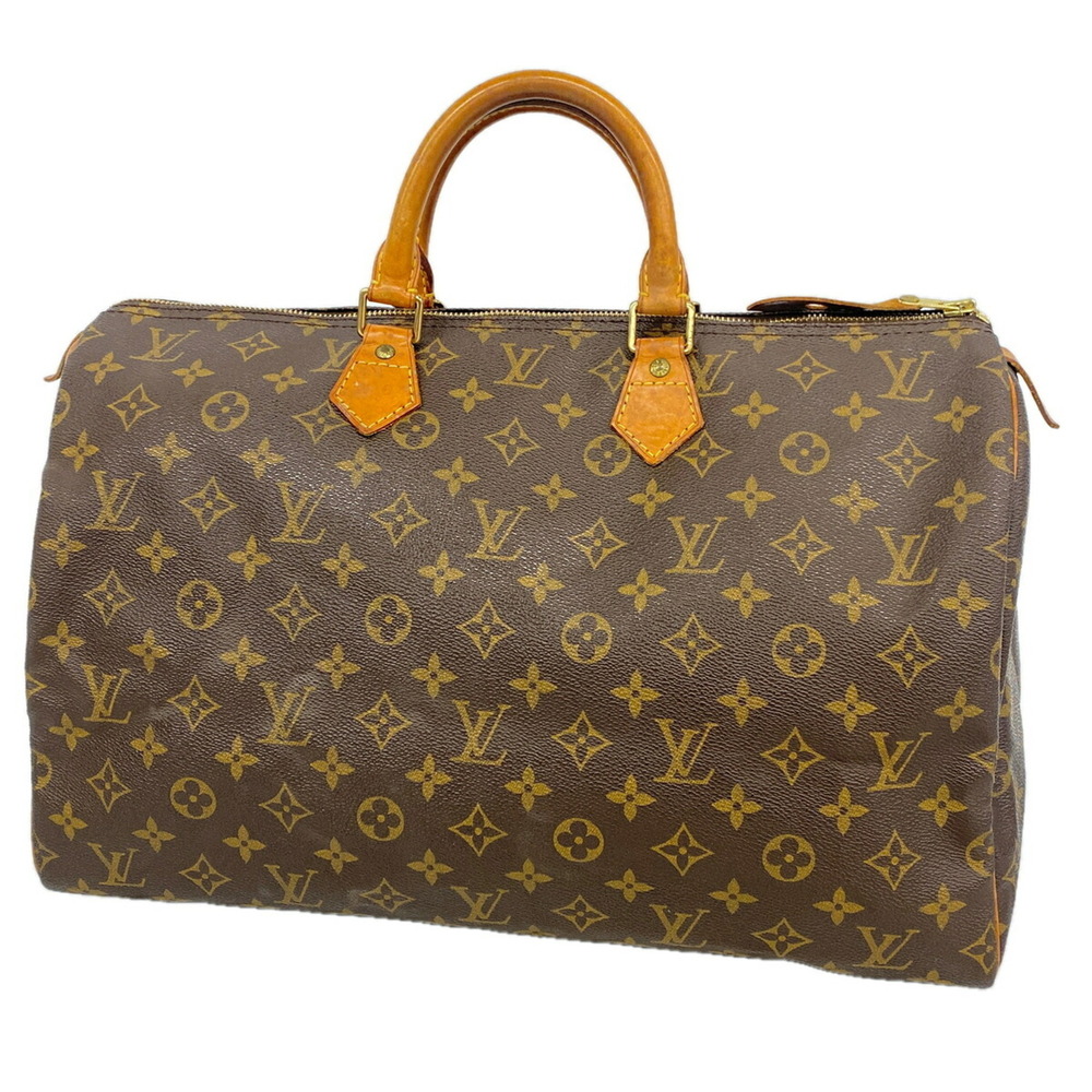 LOUIS VUITTON Authentic Brown Monogram Speedy 40 Bag